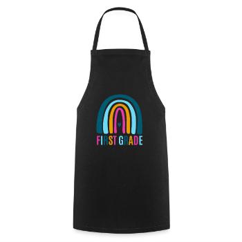 First grade teachers back to school - Cooking Apron - black - Front - AI Model Male 185 dark (185cm)
