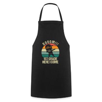 First grade teachers back to school - Cooking Apron - black - Front - AI Model Male 185 dark (185cm)