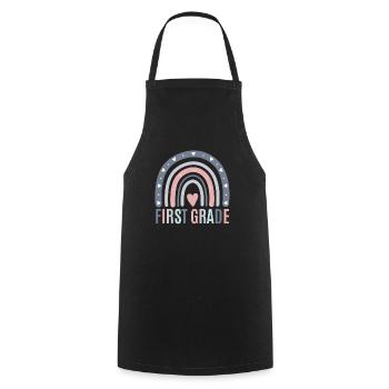 First grade teachers back to school - Cooking Apron - black - Front - AI Model Male 185 dark (185cm)