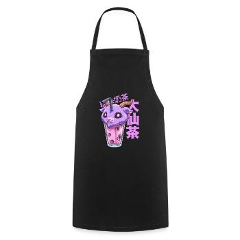 Bubble Tee Pastell Goth Baphomet - Kawaii Bubble - Kochschürze - Schwarz - Vorne - AI Model Male 185 dark (185cm)