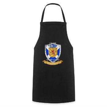 Barclay Scottish Family Clan Scotland Shield - Cooking Apron - black - Front - AI Model Male 185 dark (185cm)