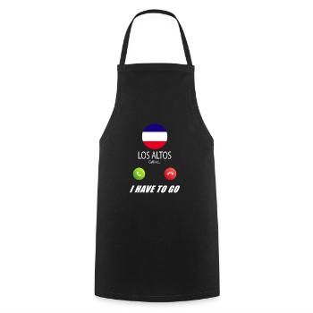 Los Altos calls lusiger flags saying - Cooking Apron - black - Front - AI Model Male 185 dark (185cm)