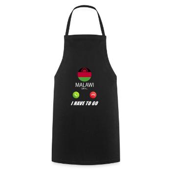Malawi calls lusiger flags - Cooking Apron - black - Front - AI Model Male 185 dark (185cm)