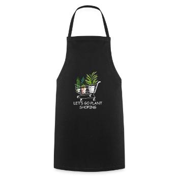 Let's Go Plant Shopping - Plant Shopping - Kochschürze - Schwarz - Vorne - AI Model Male 185 dark (185cm)