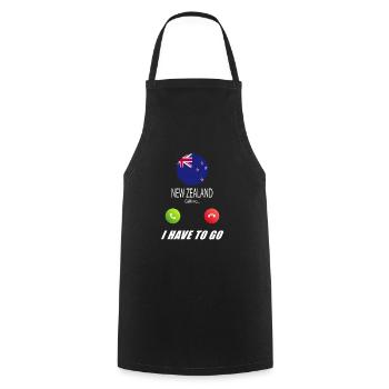 La Nouvelle-Zélande appelle les drapeaux lusiger en disant - Tablier de cuisine - noir - Devant - AI Model Male 185 dark (185cm)