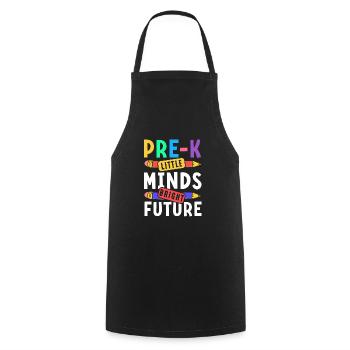 Preschool Kids Back to School Little Minds Bright - Cooking Apron - black - Front - AI Model Male 185 dark (185cm)