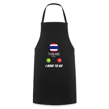 La Thaïlande appelle les drapeaux lusiger en disant - Tablier de cuisine - noir - Devant - AI Model Male 185 dark (185cm)