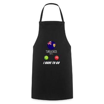 Turks and Caicos Islands call lusiger flags - Cooking Apron - black - Front - AI Model Male 185 dark (185cm)