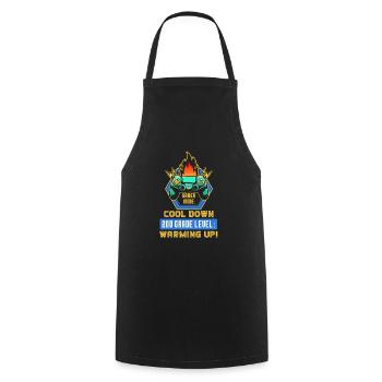 Kids Back to School Gamer Mode 2nd Grade Level - Cooking Apron - black - Front - AI Model Male 185 dark (185cm)