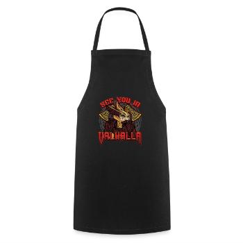 Norse Viking Mythology Design for Viking Warriors - Cooking Apron - black - Front - AI Model Male 185 dark (185cm)