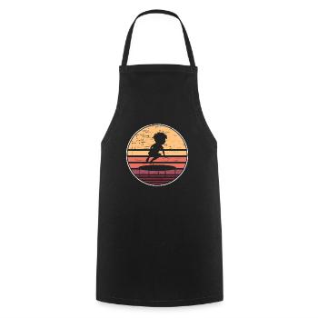 Trampoline Artwork Cute Trampolining - Cooking Apron - black - Front - AI Model Male 185 dark (185cm)
