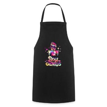 Boy Genius Back to School - Cooking Apron - black - Front - AI Model Male 185 dark (185cm)