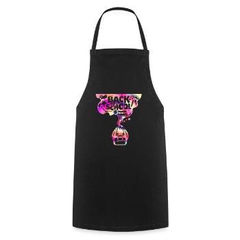 Backpack School Bus Back to School - Cooking Apron - black - Front - AI Model Male 185 dark (185cm)