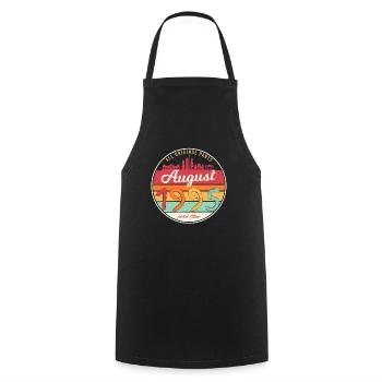 Baujahr August 1995 - Kochschürze - Schwarz - Vorne - AI Model Male 185 dark (185cm)