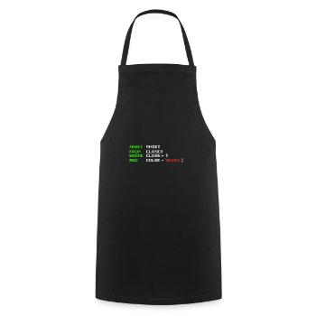 Software Engineers Funny Joke Programming Coding - Kochschürze - Schwarz - Vorne - AI Model Male 185 dark (185cm)