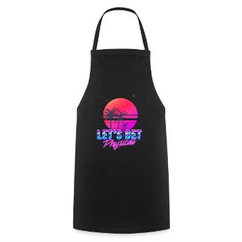Obtenons l’esthétique Physique Vaporwave - Tablier de cuisine - noir - Devant - AI Model Male 185 dark (185cm)