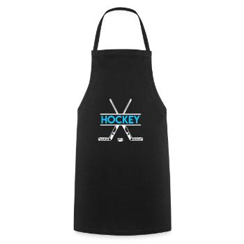Hockey Eishockey - Kochschürze - Schwarz - Vorne - AI Model Male 185 dark (185cm)