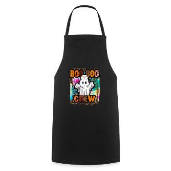 Halloween Boo Boo Crew Tie Dye - Cooking Apron - black - Front - AI Model Male 185 dark (185cm)