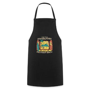 I Need To Be Seahabilitated Race Point Beach - Cooking Apron - black - Front - AI Model Male 185 dark (185cm)