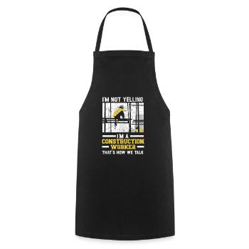 I'm A Construction Worker Concrete Whisperer Job - Cooking Apron - black - Front - AI Model Male 185 dark (185cm)