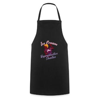 Reproductive Justice Pro Choice Abtreibung - Kochschürze - Schwarz - Vorne - AI Model Male 185 dark (185cm)