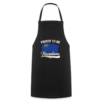 Proud To Be Nevadans USA America I Love Nevada - Cooking Apron - black - Front - AI Model Male 185 dark (185cm)