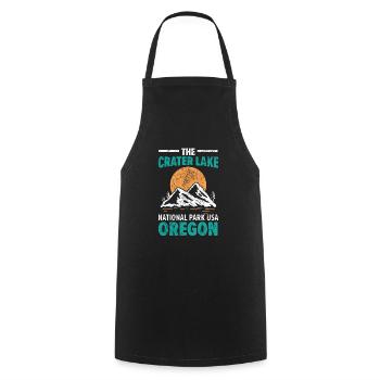 The Crater Lake National Park USA Oregon America - Cooking Apron - black - Front - AI Model Male 185 dark (185cm)