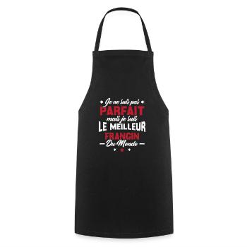 Pas parfait mais le meilleur frangin du monde - Tablier de cuisine - noir - Devant - AI Model Male 185 dark (185cm)