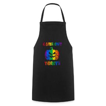 Came Out Tonite Halloween Pride - Cooking Apron - black - Front - AI Model Male 185 dark (185cm)