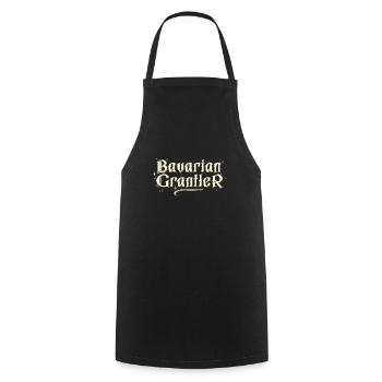 Bavarian Grantler Schnitzel German Beer Festival - Cooking Apron - black - Front - AI Model Male 185 dark (185cm)