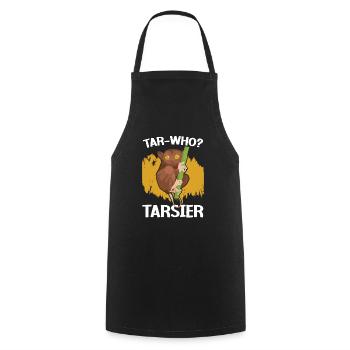 Tarsier-Who Tarsier Bäume Wald Tier - Kochschürze - Schwarz - Vorne - AI Model Male 185 dark (185cm)