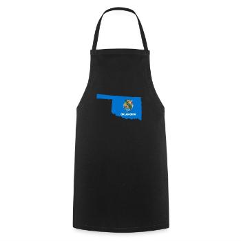 Beauty Of Oklahoma gift - Cooking Apron - black - Front - AI Model Male 185 dark (185cm)
