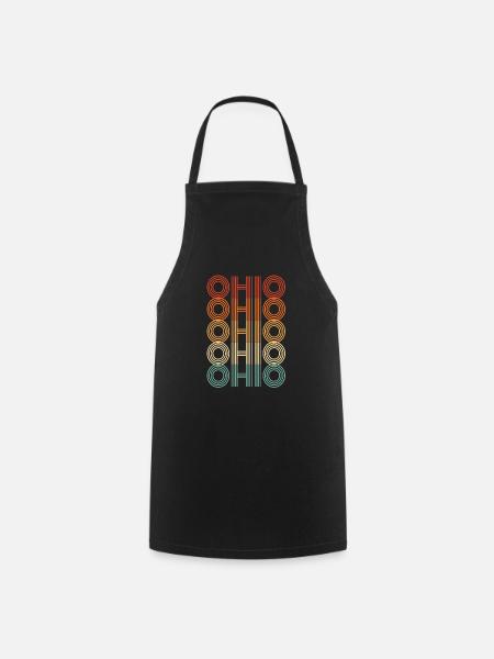 Ohio Einwohner Geschenk - Kochschürze - Schwarz