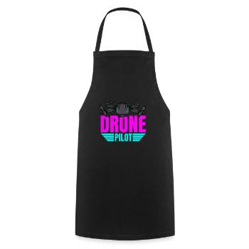 Drone Drone Pilote Drone Opérateur Quadcopter - Tablier de cuisine - noir - Devant - AI Model Male 185 dark (185cm)