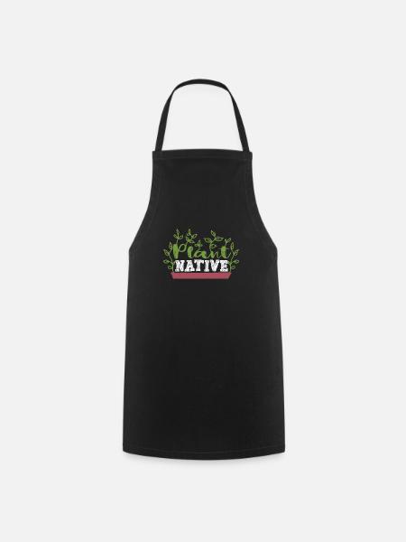 Jardinier jardinier natif végétal paysagiste - Tablier de cuisine - noir