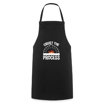 Crust The Process, Sourdough Bread Baker - Cooking Apron - black - Front - AI Model Male 185 dark (185cm)