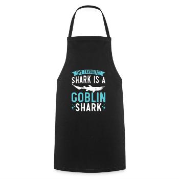 My Favorite Shark Is A Goblin Shark Animal Lover - Cooking Apron - black - Front - AI Model Male 185 dark (185cm)