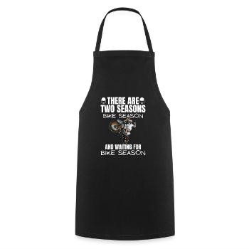 Motorcycle Lifestyle / Motorcycle / Motorcycles biker - Cooking Apron - black - Front - AI Model Male 185 dark (185cm)