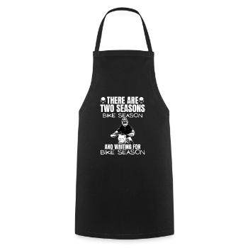 Motorcycle Lifestyle / Motorcycle / Motorcycles biker - Cooking Apron - black - Front - AI Model Male 185 dark (185cm)