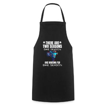 Motorcycle Lifestyle / Motorcycle / Motorcycles biker - Cooking Apron - black - Front - AI Model Male 185 dark (185cm)