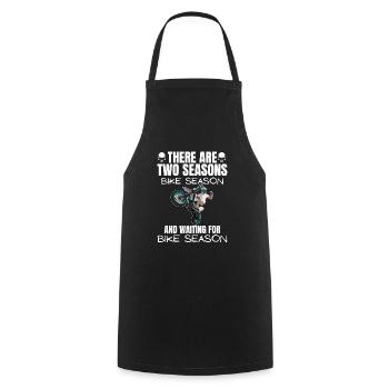 Motorcycle Lifestyle / Motorcycle / Motorcycles biker - Cooking Apron - black - Front - AI Model Male 185 dark (185cm)