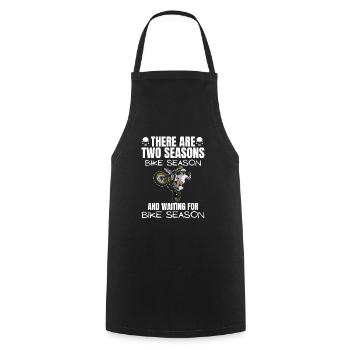 Motorcycle Lifestyle / Motorcycle / Motorcycles biker - Cooking Apron - black - Front - AI Model Male 185 dark (185cm)