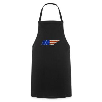 Tennessee Home Usa drapeaux cadeau - Tablier de cuisine - noir - Devant - AI Model Male 185 dark (185cm)