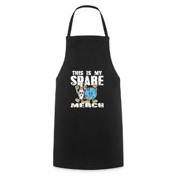 C’est mon merch de bowling de rechange Drôle Vintage - Tablier de cuisine - noir - Devant - AI Model Male 185 dark (185cm)