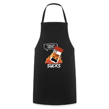 Funny Pun Hypokalemic Periodic Paralysis Awareness - Cooking Apron - black - Front - AI Model Male 185 dark (185cm)