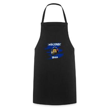 Wisconsin haus geschenk - Kochschürze - Schwarz - Vorne - AI Model Male 185 dark (185cm)