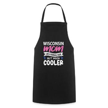 Wisconsin mutter geschenk - Kochschürze - Schwarz - Vorne - AI Model Male 185 dark (185cm)