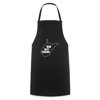 West Virginia Pride Geschenk - Kochschürze - Schwarz - Vorne - AI Model Male 185 dark (185cm)