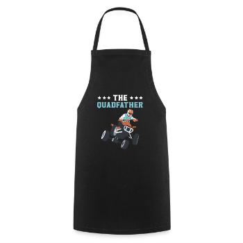 The Quadfather ATV Offroading Offroad Fathers Day - Cooking Apron - black - Front - AI Model Male 185 dark (185cm)