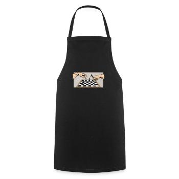 Chess The creation of chess - Cooking Apron - black - Front - AI Model Male 185 dark (185cm)
